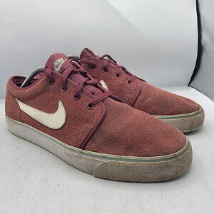 Nike Toki Mens 11.5 Red Sneaker Shoes Walking Skateboarding School 555272-623